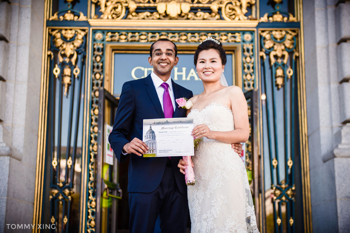 San Francisco City Hall Wedding - 旧金山市政厅婚礼领证仪式 - Tommy Xing