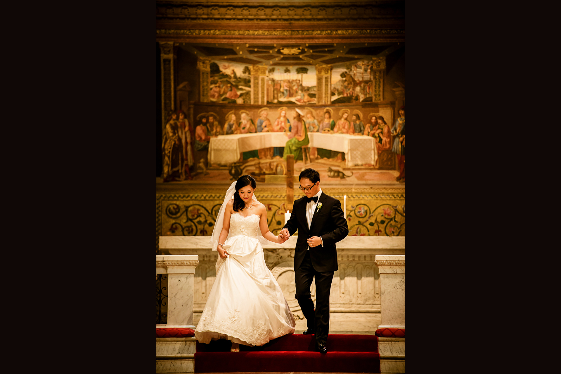 斯坦福教堂婚礼仪式 stanford memorial church wedding