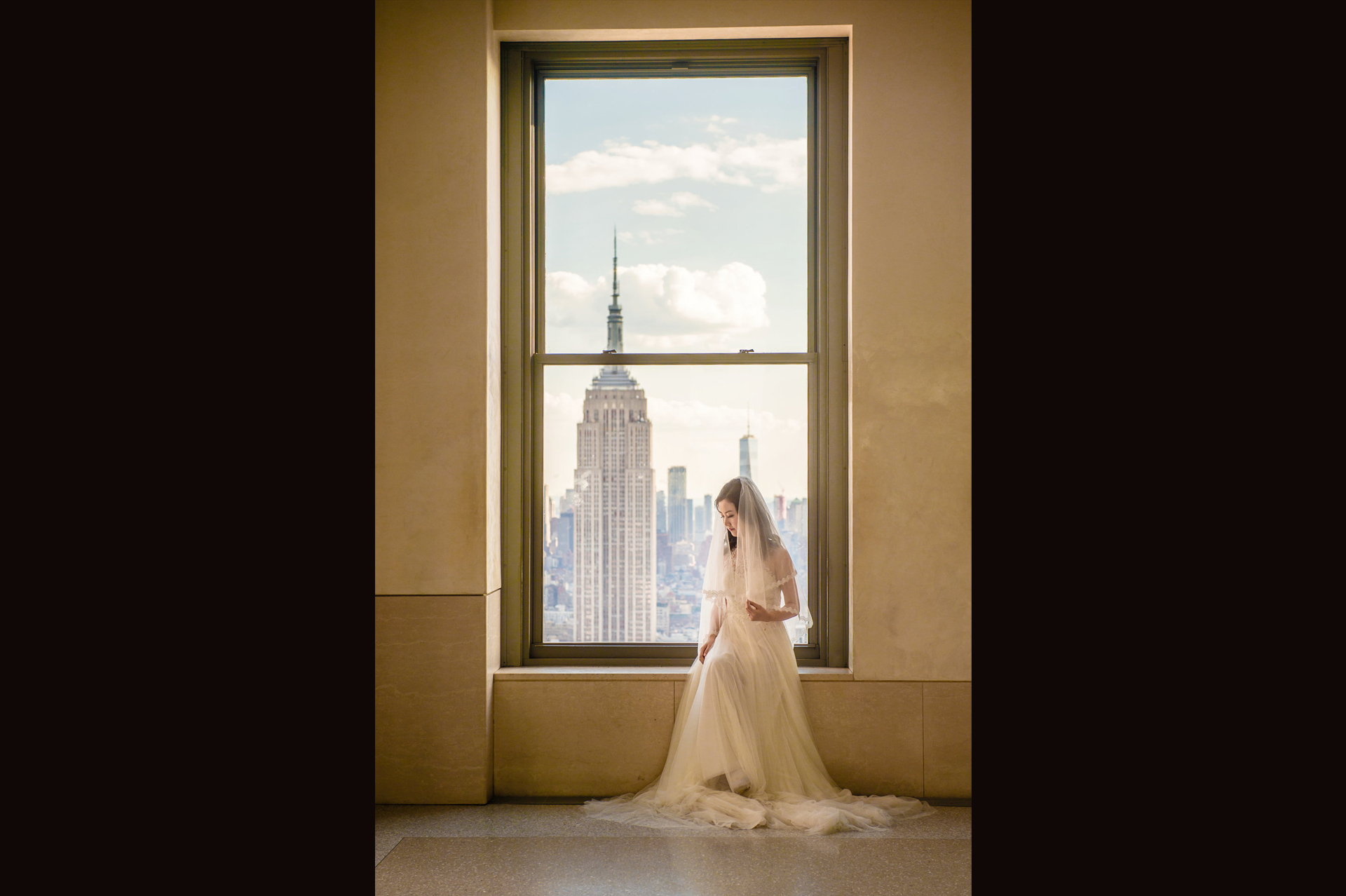 纽约曼哈顿婚纱照  new york top of the rock pre wedding