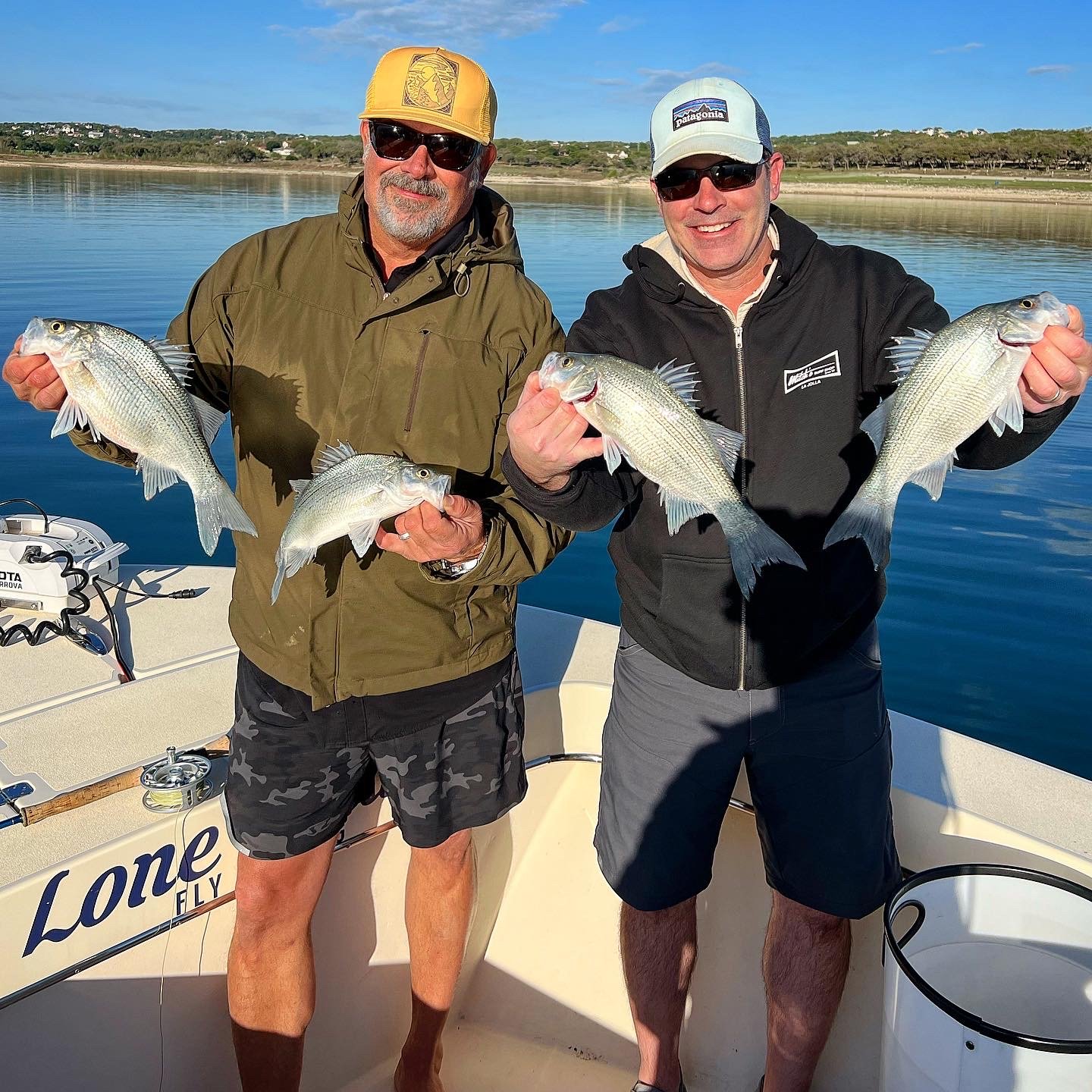 Canyon Lake Texas White Bass fishing 