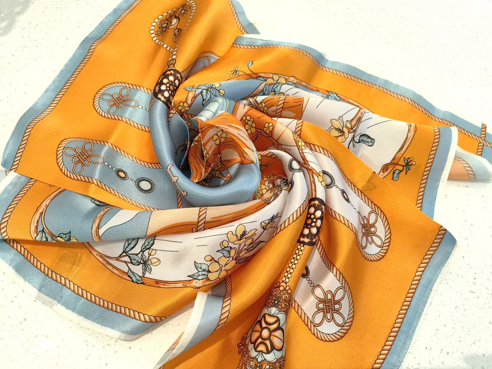 yellow silk scarves