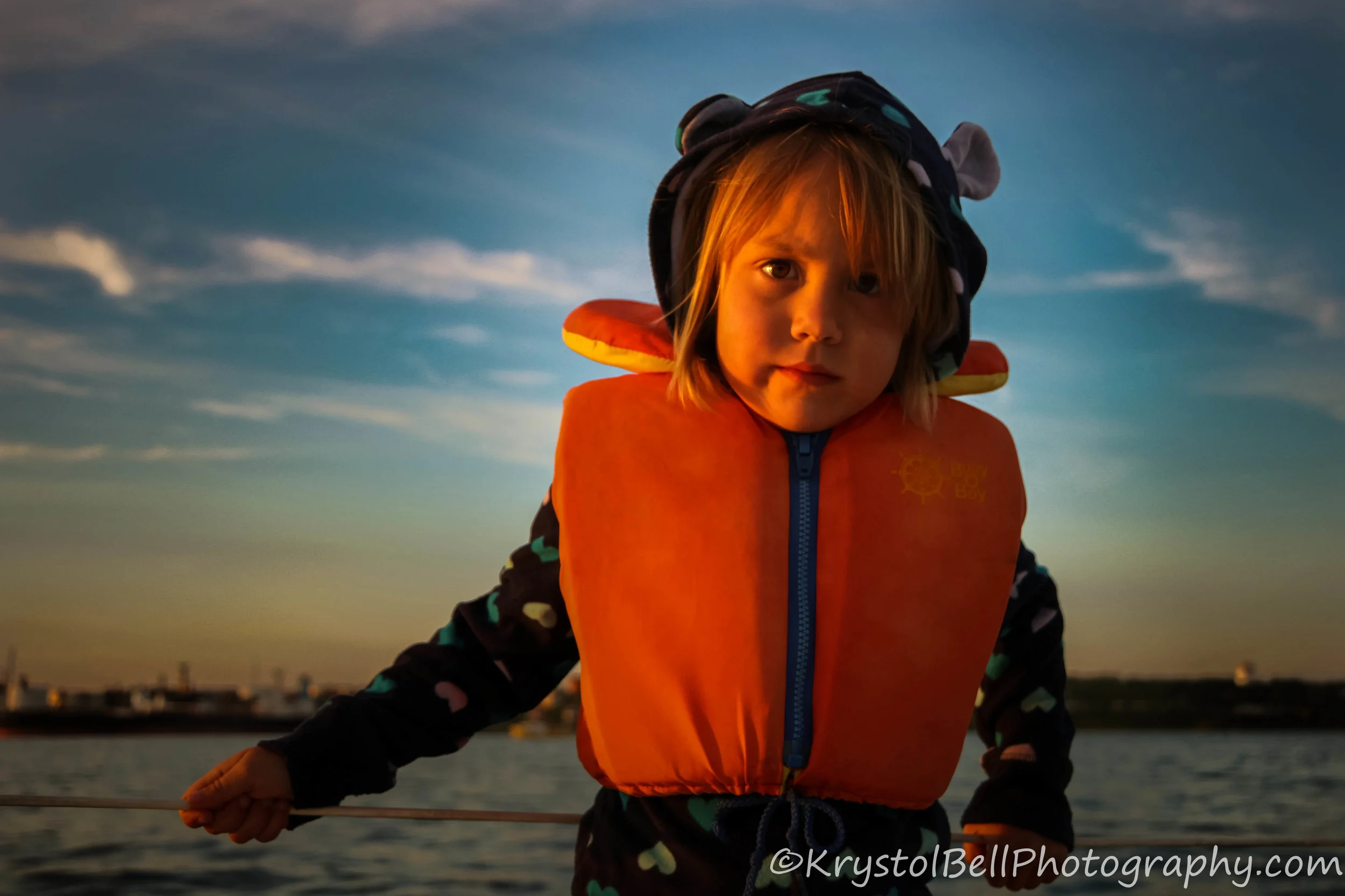 Savannah sailing into the sunset!