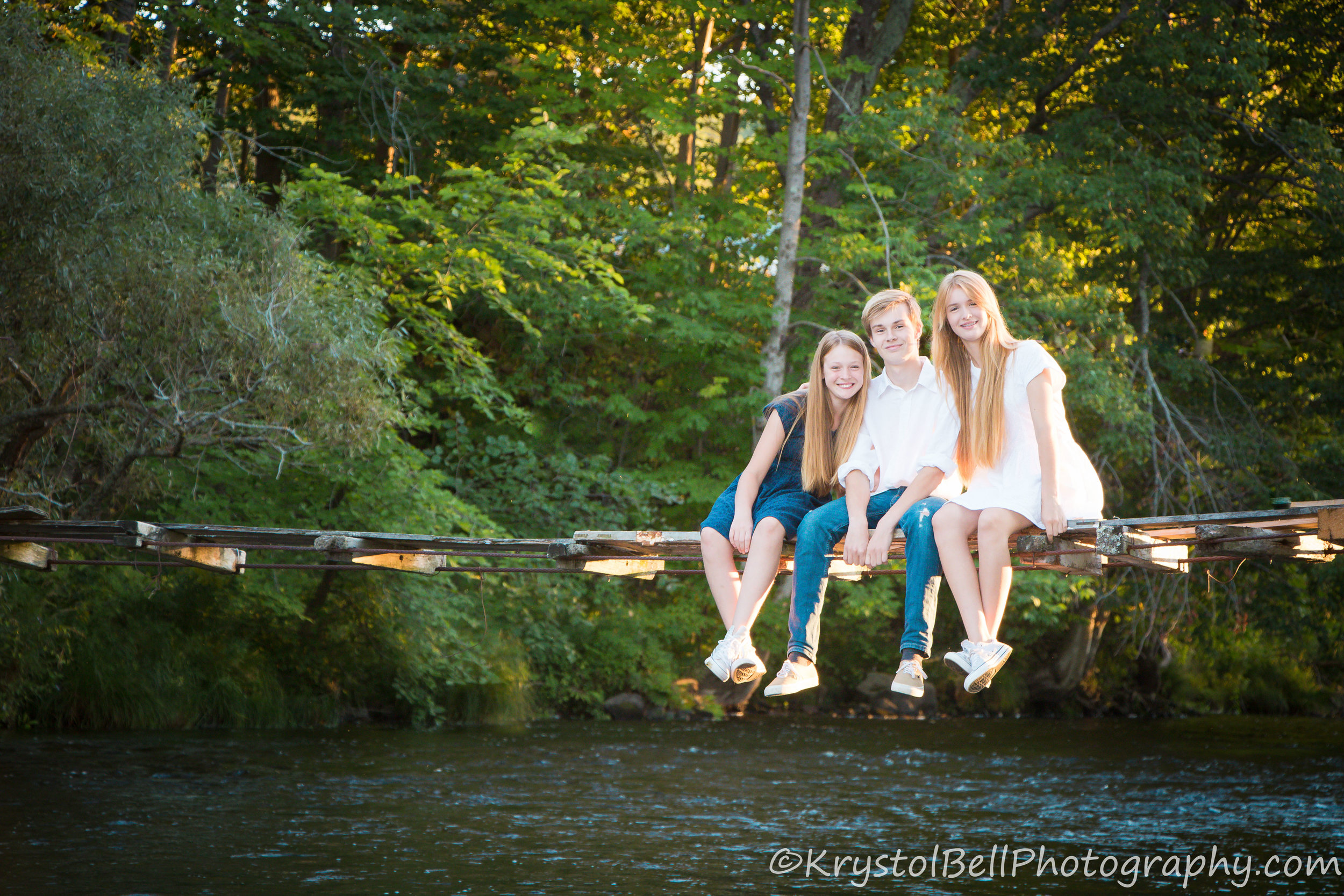These three were so much fun, and I loved that they were happy to make their way out on to a sketchy bridge!