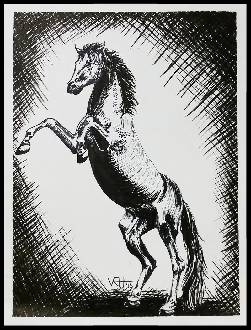 Rearing Horse