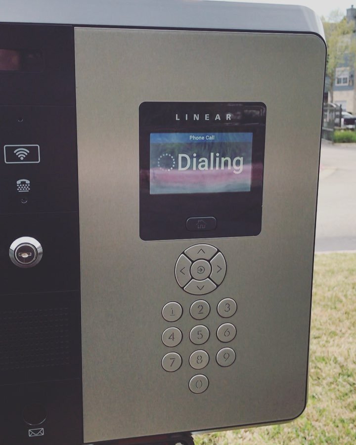 Behind The Scenes! Swipe Right! -A look inside the brand new @nortekcontrol Linear E3 Telephone Entry system. -Networked using IP.  A huge improvement over the old dial-up systems.  This apartment did not have an existing network line (or telephone l