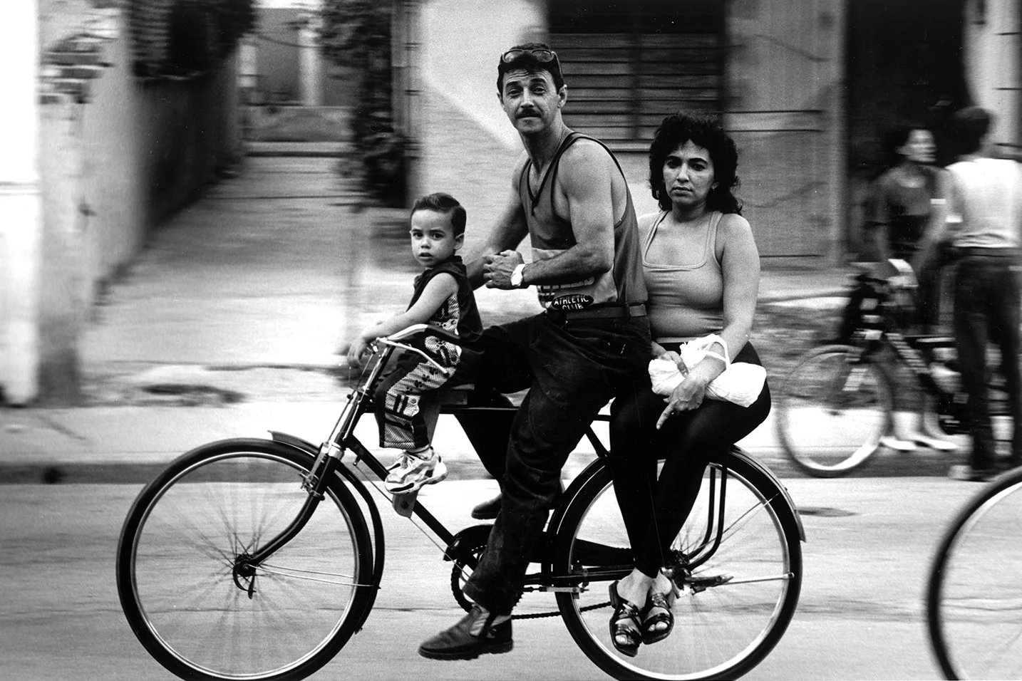Family on wheels, Camagüey, Cuba.