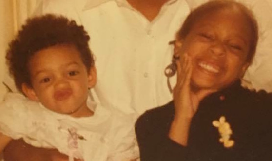 Me and Rebecca, still sometime in the 1980s, being our carefree Black girl selves.