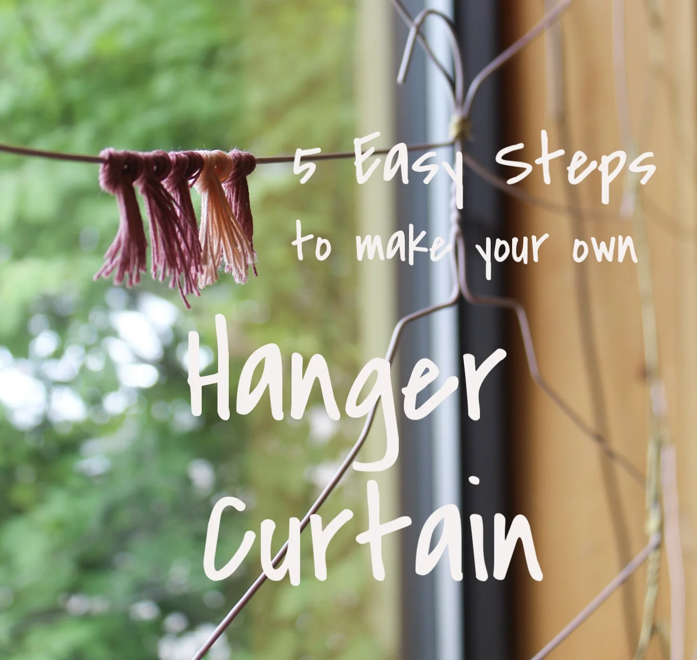 5 Easy Steps to Make Your Own Hanger Curtain