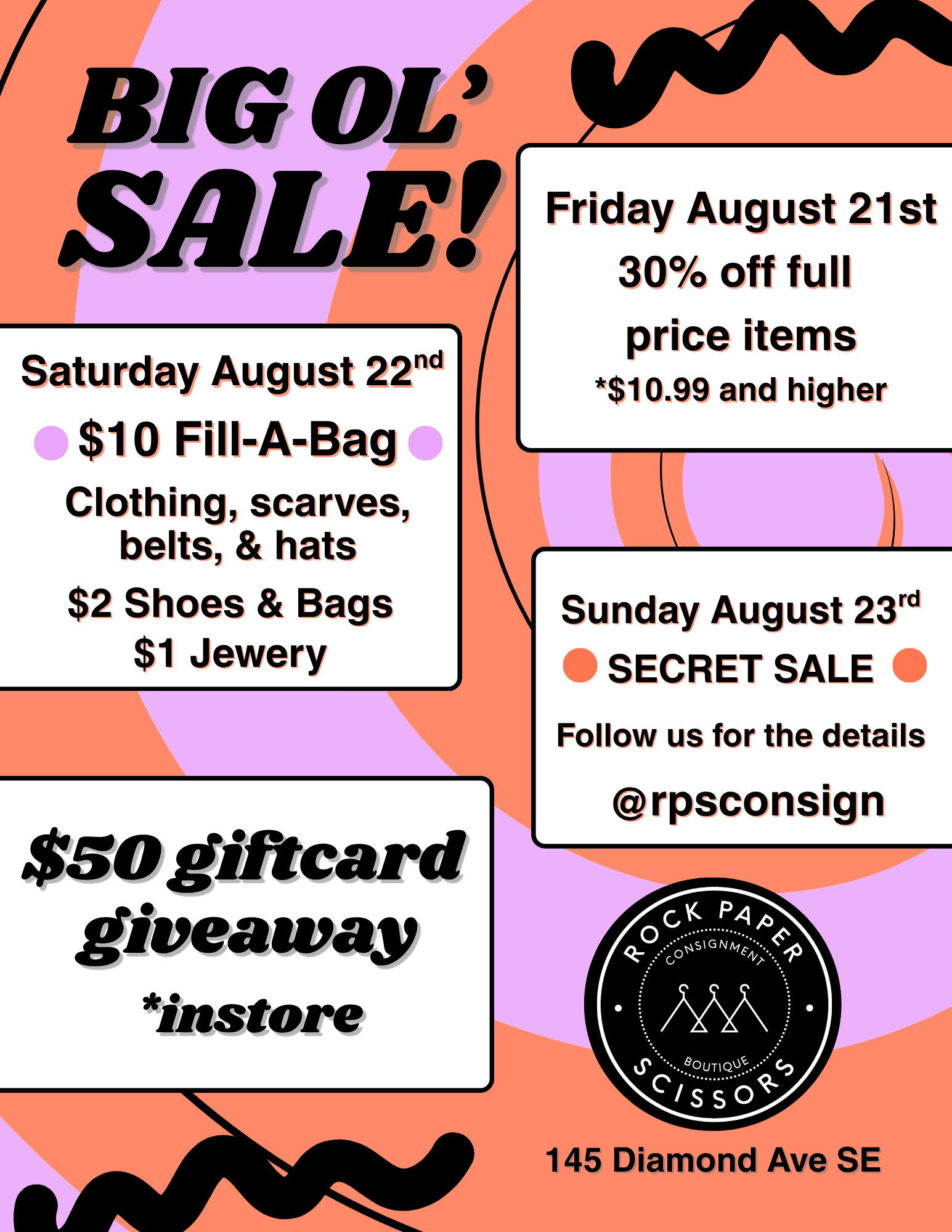 Secret Sale Sunday
