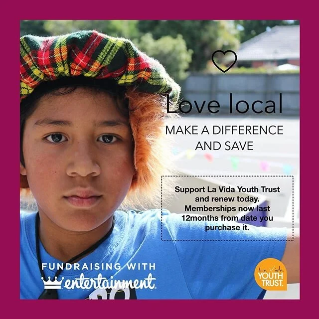 We are fundraising with Entertainment! 
The La Vida Youth Trust receives 20% of each purchase to put towards our fundraising. 
To purchase follow the link in our bio! 
Your membership will last for 12 months from the day you purchase it, and as an added bonus you will receive an extra 2 months&rsquo; validity to celebrate being out of lockdown.

Thank you for your partnership!