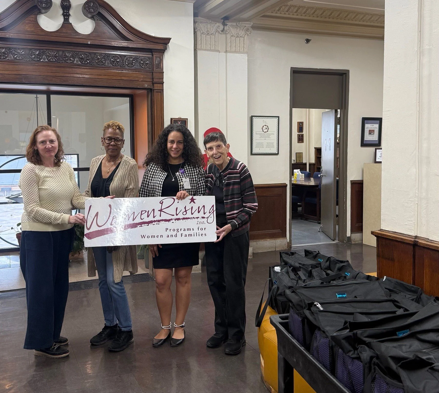 In honor of International Women&rsquo;s Day, @hudsontbf put together care bags filled with toiletries and essential items and donated them to WomenRising.

Thank you for your thoughtful gifts. Many of the families who come to us arrive without their 