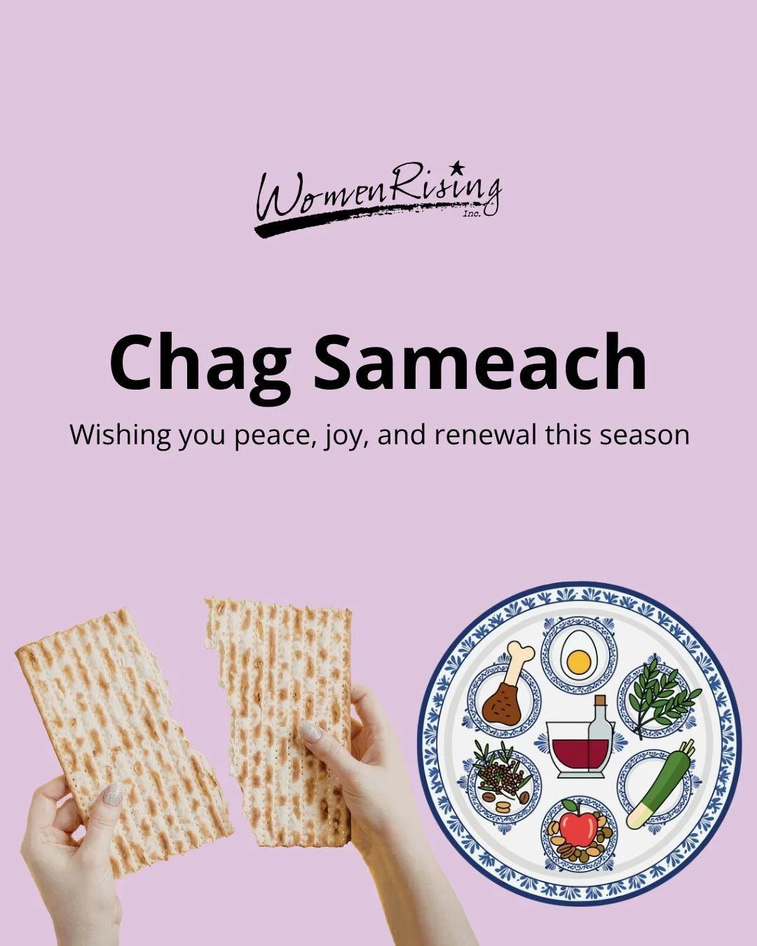 Wishing all who celebrate a joyful and peaceful Passover. May this season of renewal bring hope, strength, and togetherness. 💜