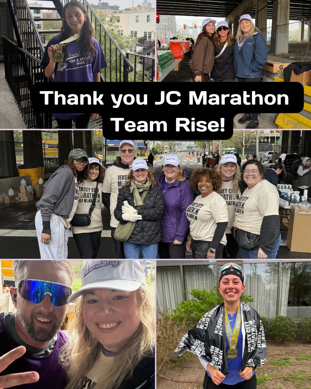 Congratulations Jersey City Marathon Team RISE runners&mdash;John, Isabel, and Autumn&mdash;for proudly running in support of WomenRising!  There's still time to donate:  see link in bio.

A special thank you to our dedicated WomenRising team members