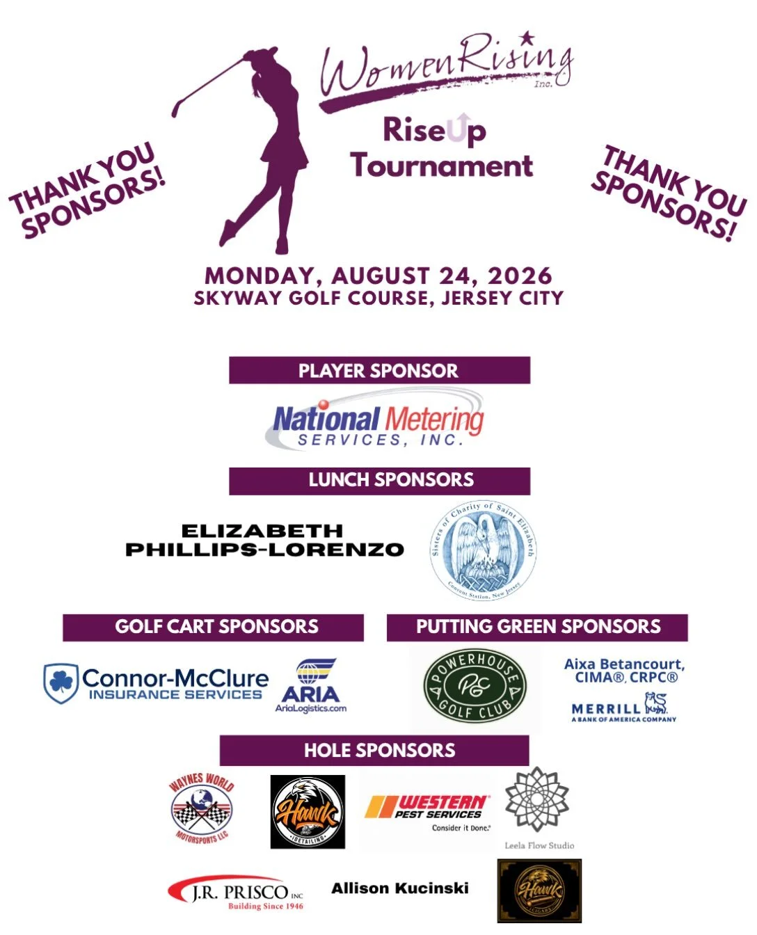 ⛳ The countdown is on!

Join us on August 24 for WomenRising&rsquo;s RiseUp Golf Tournament at @skywaygolfcourse in Jersey City. Whether you&rsquo;re golfing, taking a lesson with a golf pro, or joining us for lunch and networking, you&rsquo;ll be su