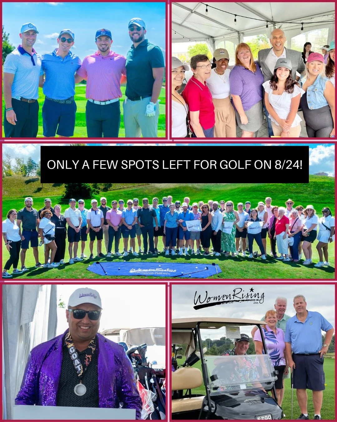 Our RiseUp Golf Tournament is almost sold out! We only have a few golf spots left, so act fast. ⛳  Not a golfer? You can still join us on 📅 August 24 for a special day of connection and fun:

🏌️ Take a professional golf lesson
 🤝 Join us for our n