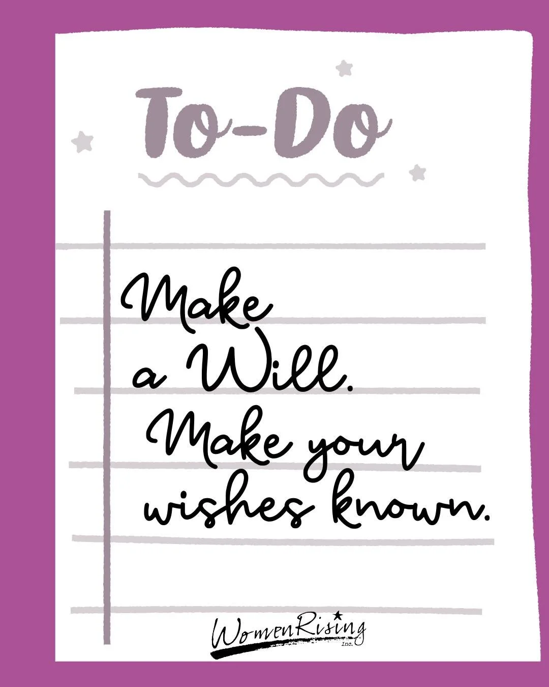 August is Make-A-Will Month and the perfect time to make sure your wishes are documented and your loved ones are protected.

Creating a will is one of the most important steps you can take to plan for the future. It can help ensure that your assets a