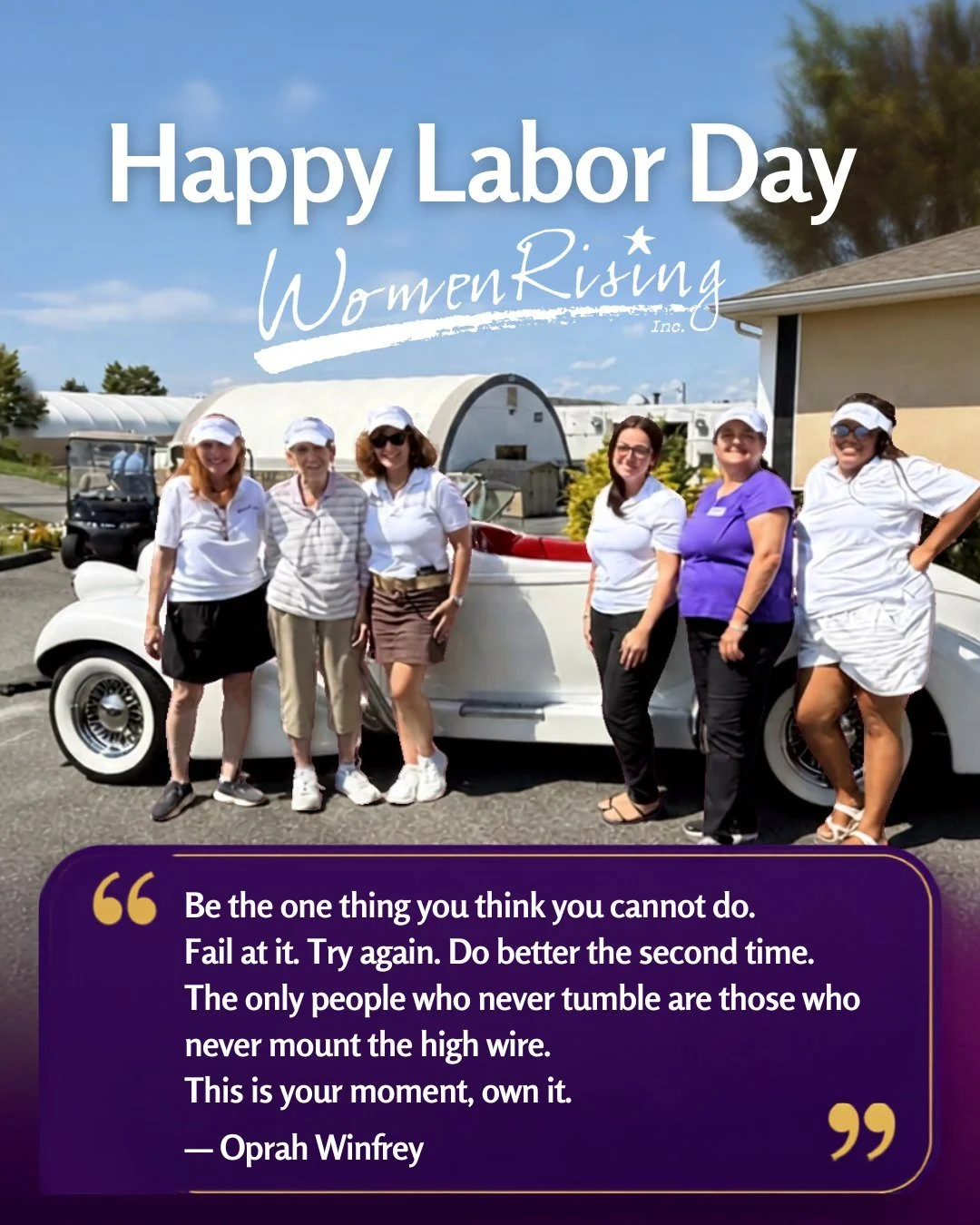 Happy Labor Day! 💜

This Labor Day, we celebrate the women who show up, take risks, overcome challenges, and keep moving forward &mdash; building stronger futures for themselves, their families, and their communities.

&ldquo;Be the one thing you th