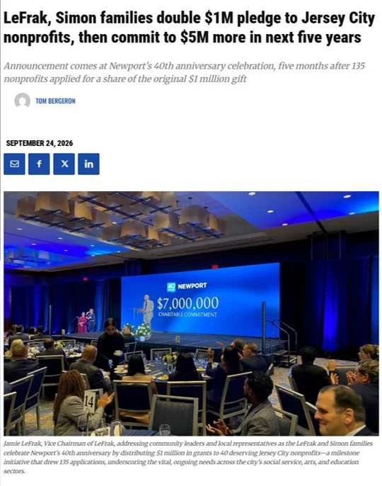 We&rsquo;re so grateful to @newport.rentals for its generous support of WomenRising and for its continued investment in the Jersey City community.

We&rsquo;re proud to be among the organizations receiving this support, and we appreciate Newport&rsqu