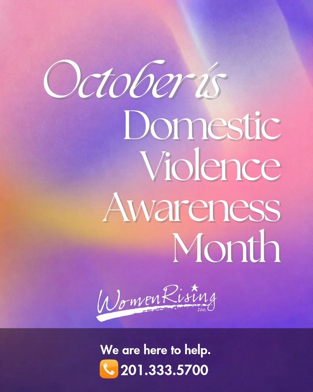 💜 October is Domestic Violence Awareness Month (#DVAM) 💜

This year's theme, #Every1KnowsSome1, reminds us that domestic violence impacts every community. It can happen to anyone, regardless of age, race, gender, income, ability, immigration status
