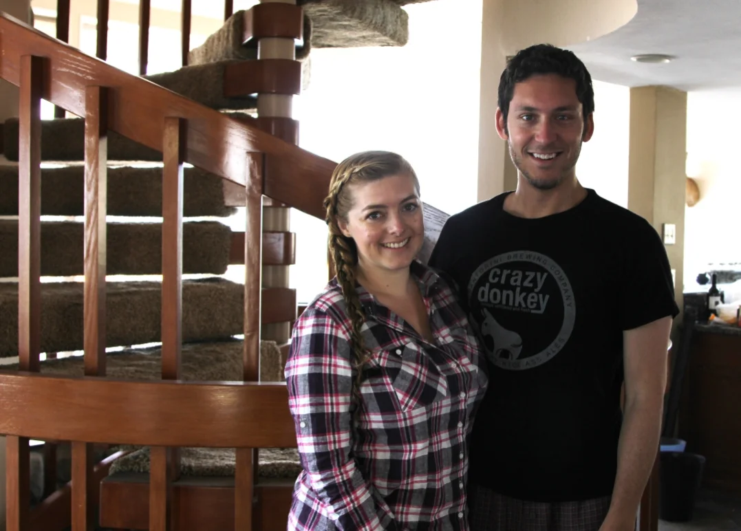 Roadtrippers reunited! Corey and I somewhere in SouCal. PIC by Reza Allah-Bakhshi.