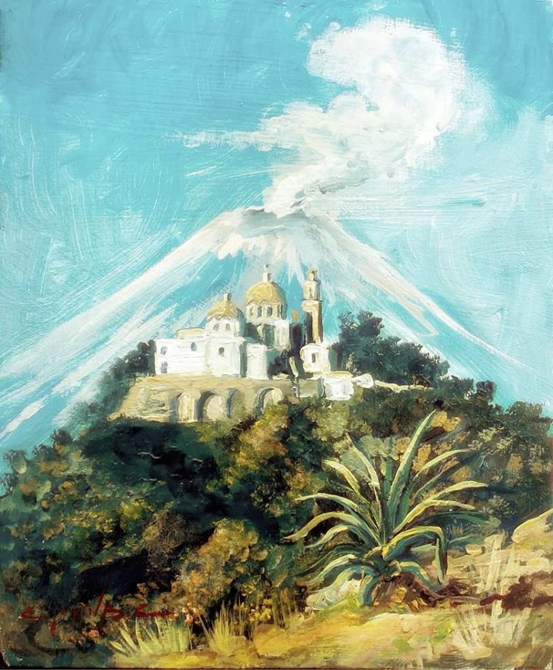 VISTA AL VOLCAN POPOCATEPETL Oil / canvas 16 X 20 in. 2008