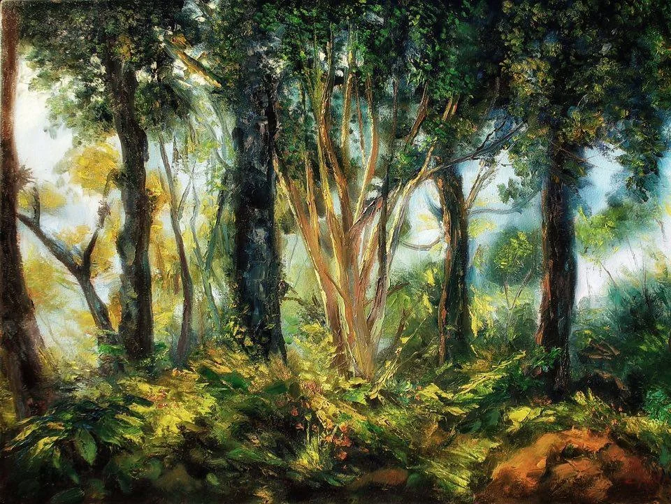 CAMINO A CUETZALAN Oil / canvas 28 X 40 in. 2010