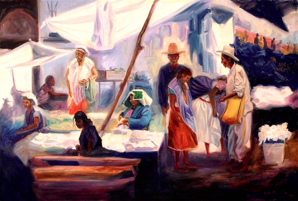 EL ENCUENTRO Oil / canvas 40 X 60 inches 2011