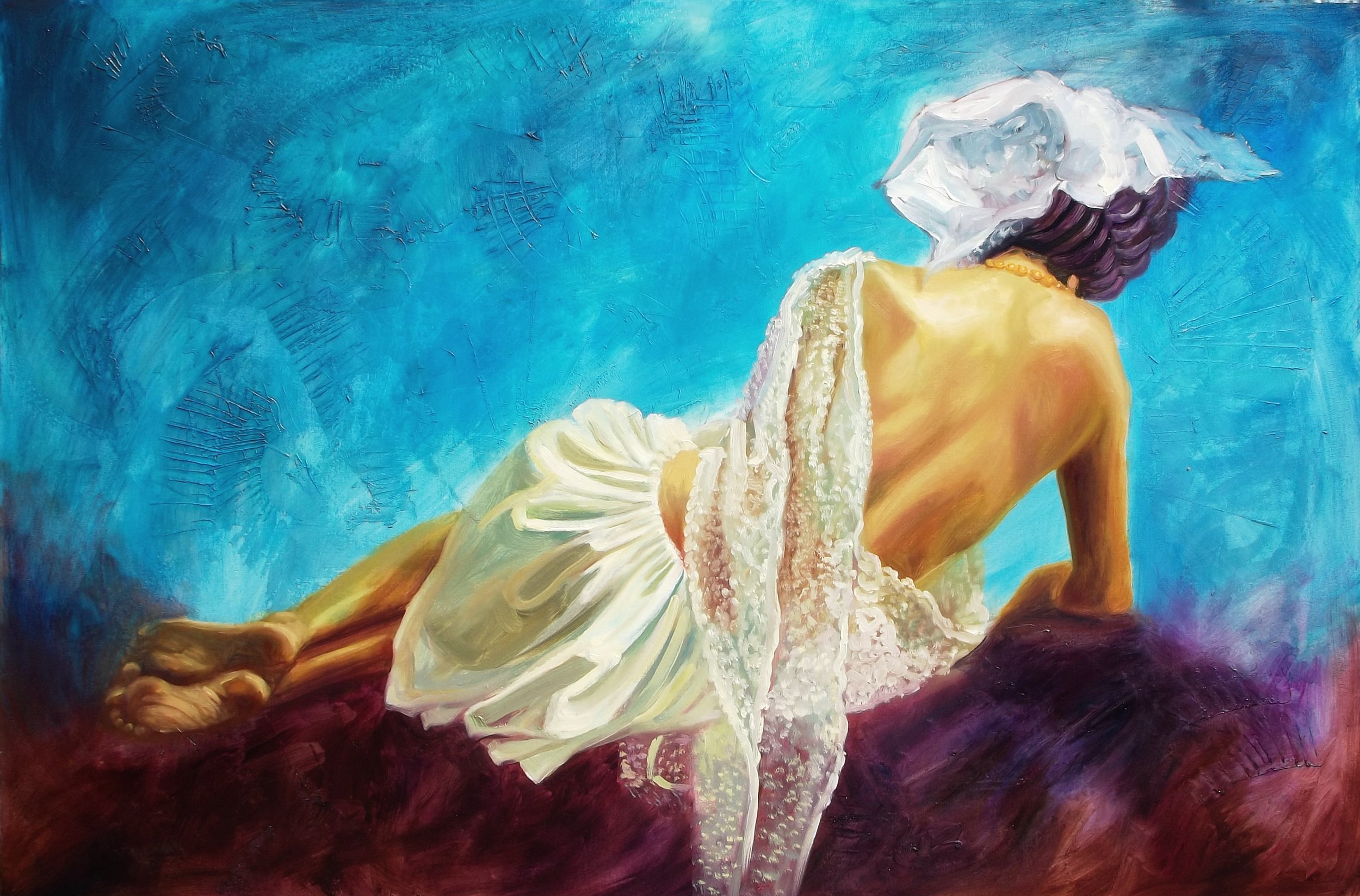 RECOGIMIENTO SERENO Mixed media / canvas 39x59 in. (100 X 150 cm) 2011