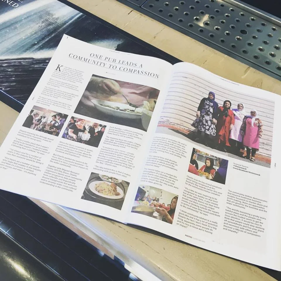 An article about the #communitykitchen in issue seven of @lumemag May 2017. Keep supporting this project folks. Cheers. Charlie #inveresktavern #communitykitchen #opendoorsopenarmsopenhearts