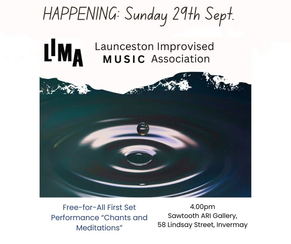 HAPPENING TOMORROW: Sunday 29th

Free for All First Set Performance &ldquo;Chants and Meditations&rdquo;:
A short performance of meditative, improvised instrumental music, then all are welcome to join in and create music in the moment with others.
4 