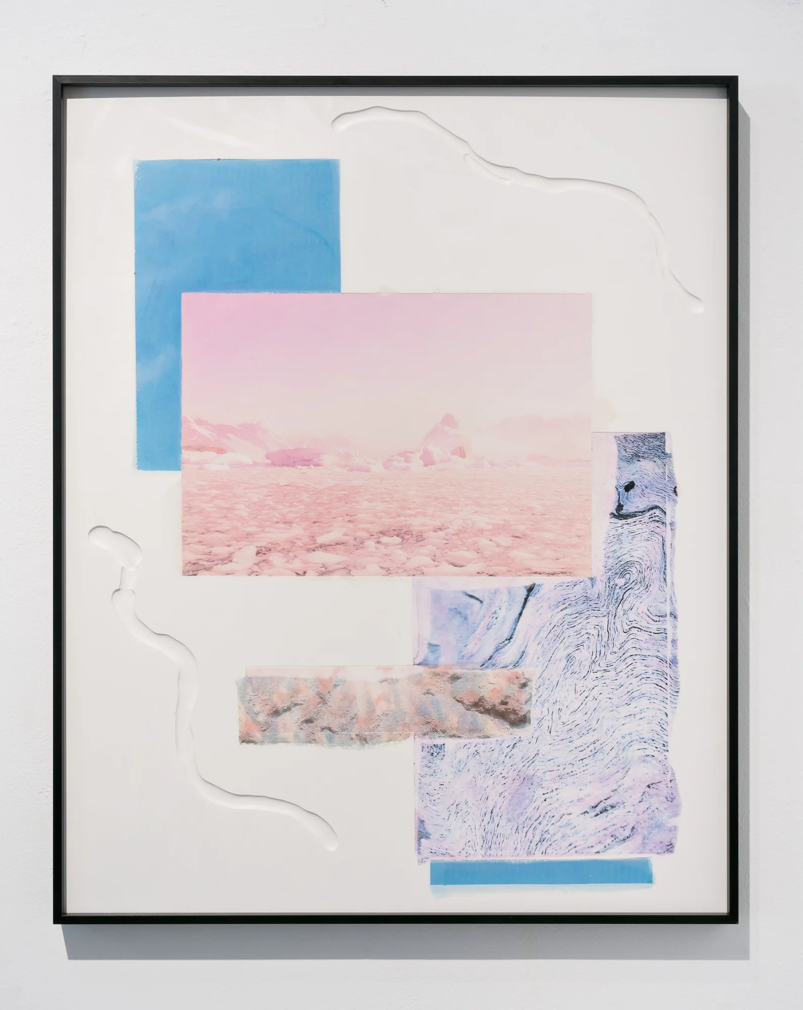  Title: Time Warp (Slushy)  Date: 2018  Medium: Hydrocal, inkjet transfer  Dimensions: 20.75”H x 17”W  Location: Gallery Route One  Price History: $225  Show History: Melting Point-Gallery Route One  Notes: 