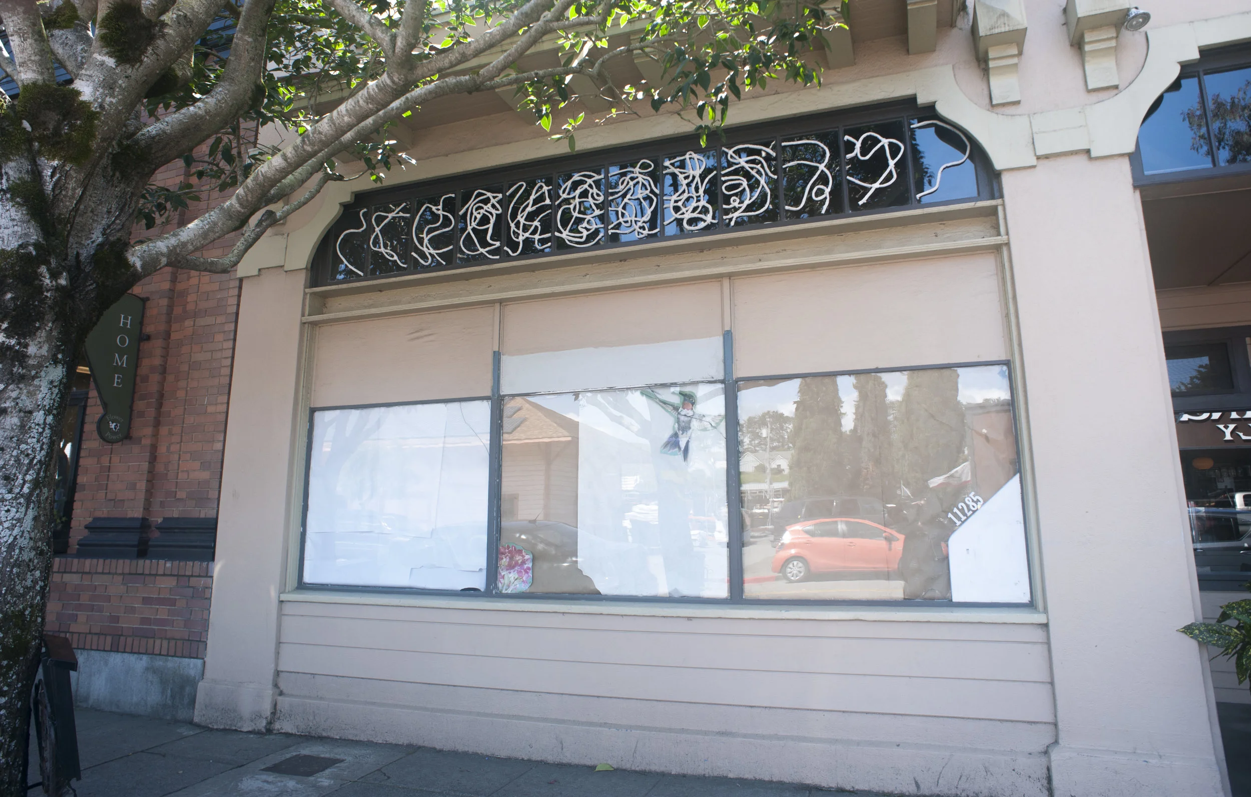  Title: Exhale  Date: 2018  Medium: drystone, felted rope  Dimensions: 36”H x ?? W  Location: Point Reyes Station empty store front  Price History: NFS  Show History: Atlas of Decivilization  Notes: 