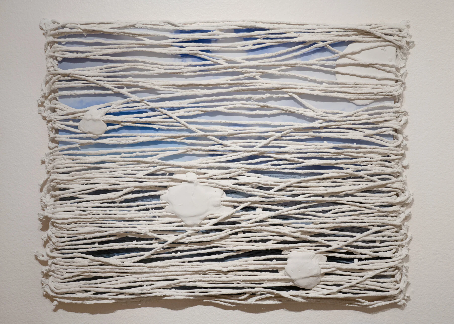  Growing Pains  2020  Plaster, rope, digital print on acrylic  26.5” x 35”  Not for Sale   