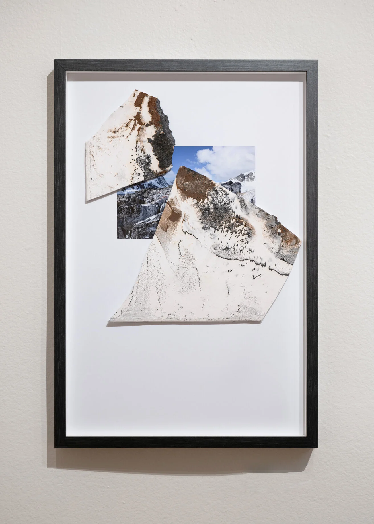  Ambient Interference, Top Floor Suite  2019  Plaster, bronze powder, powder graphite, digital print   26” x 18”  $650   