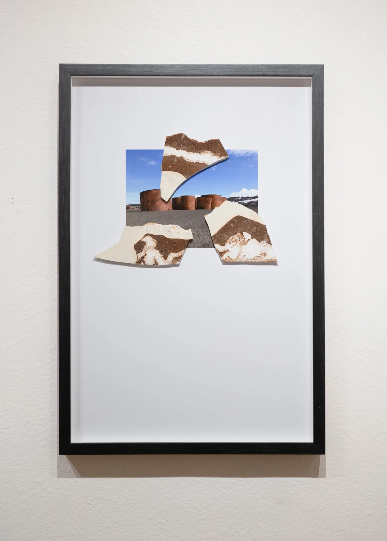  Ambient Interference, Cooling Procession   2019  Plaster, bronze powder, powder pigment, digital print   26” x 18”  $650   