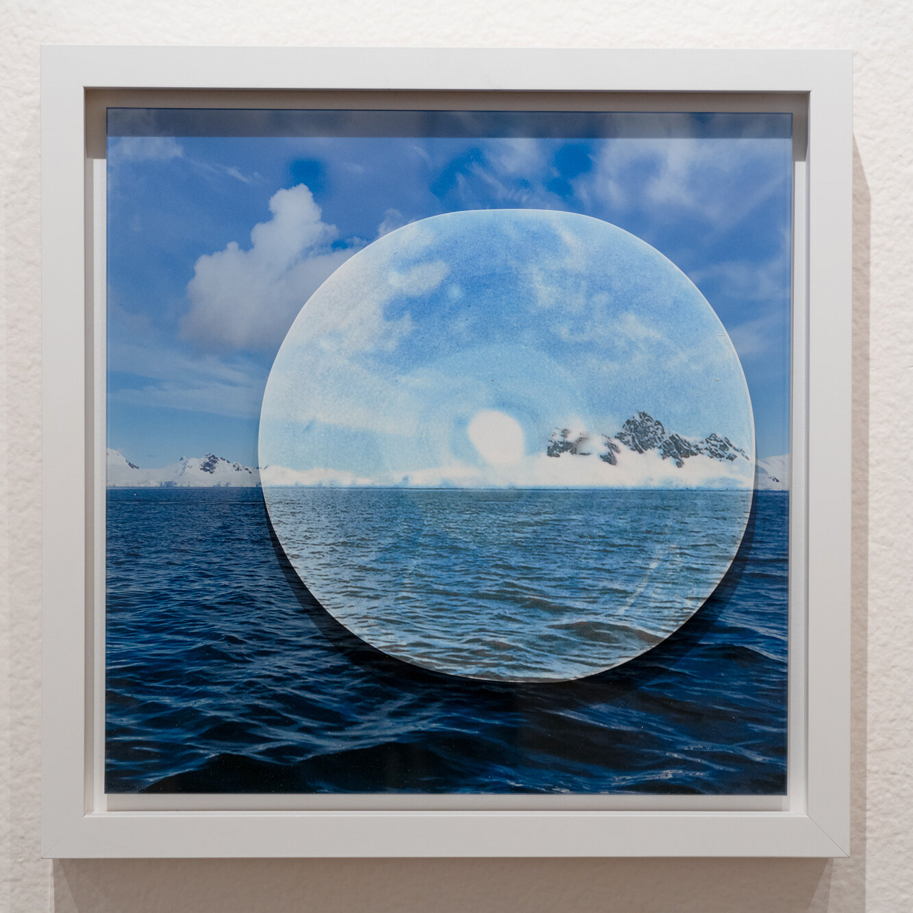  Memory Drop, The Reward  2019  Plaster, inkjet print transfer, digital print on glass  13” x 13”  $400   