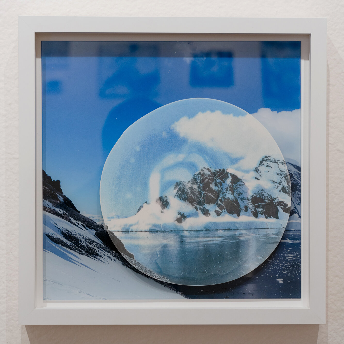  Memory Drop, Unclaimable  2019  Plaster, inkjet print transfer, digital print on glass  13” x 13”  $400   