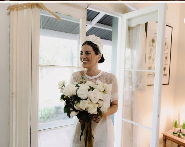 Our beautiful Bride Jacqueline with a just Rose's bouquet. 
Choosing the right color quality and variety of Rose's - bound in quality &amp; personalized ribbon  can provide for an elegant bouquet with wow factor 🌹.