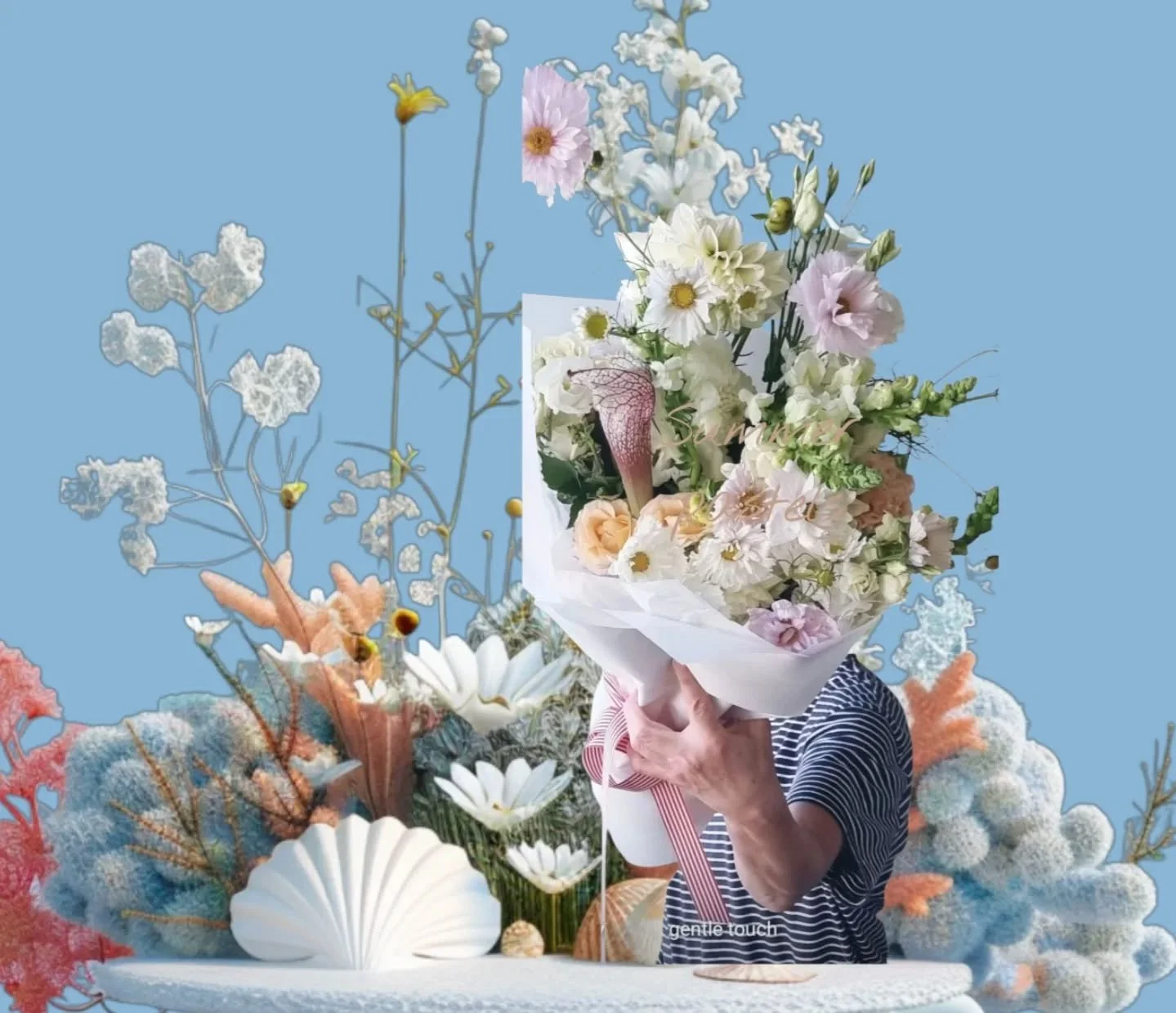 Having a bit of a play with some graphic apps 🎨✨ just experimenting and having a bit of fun. 💻🌸🐚