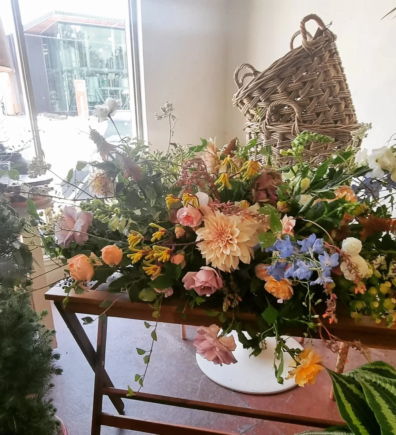 a F A R E W E L L  in pastels.