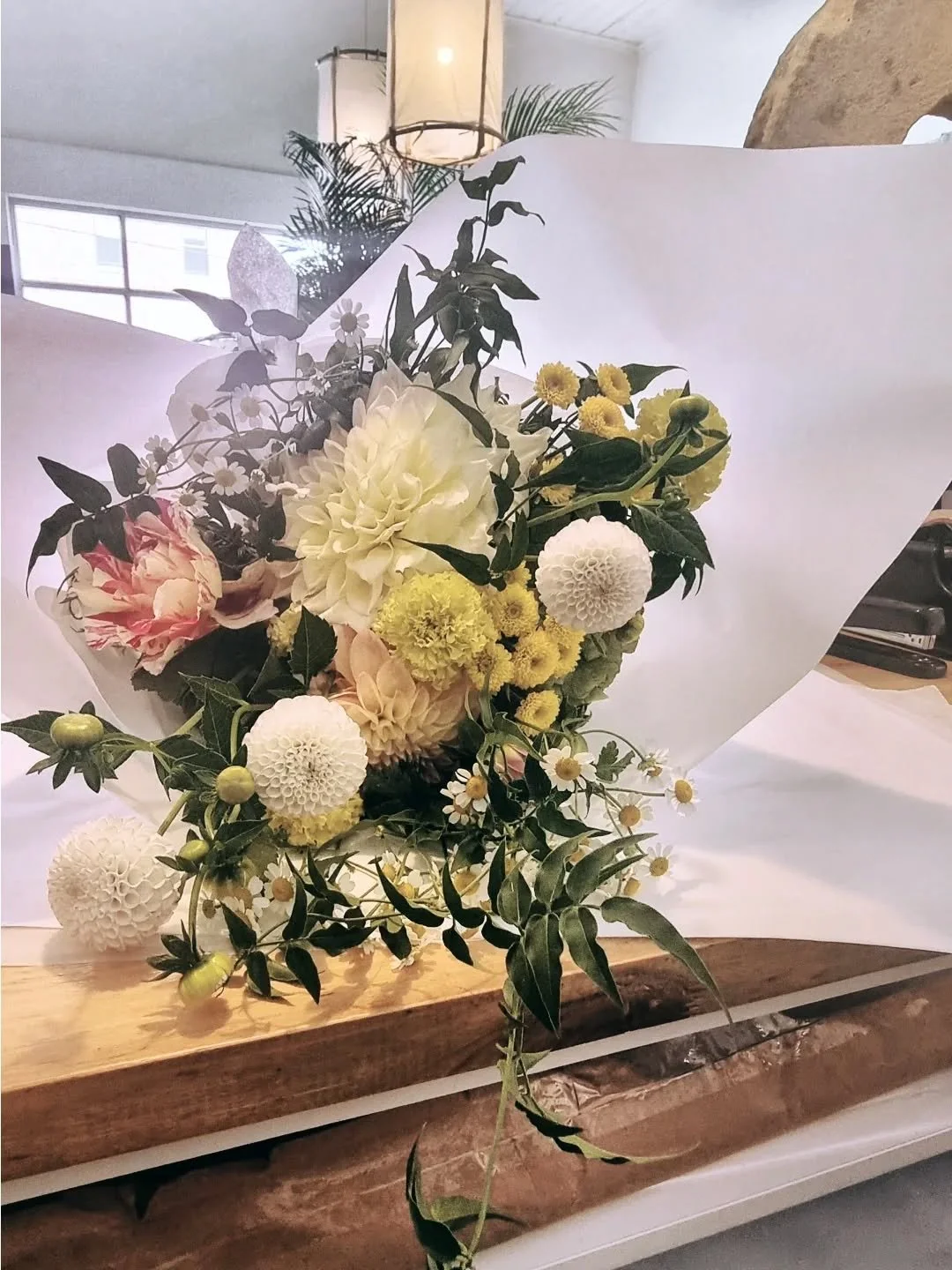 Soft, happy tones - lemon and white