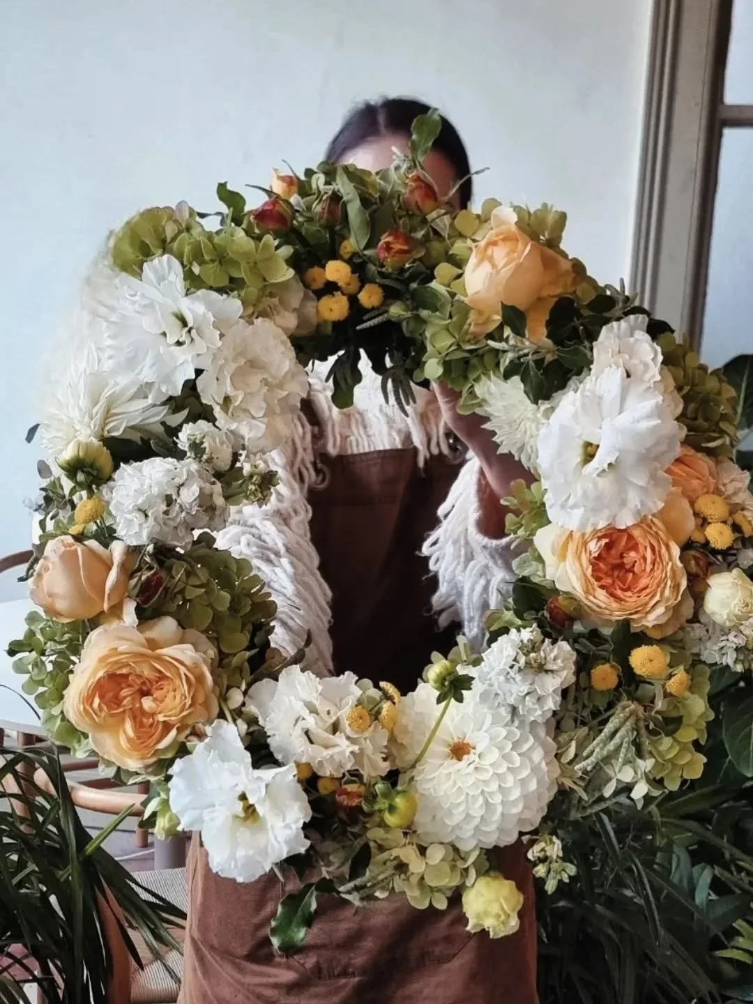 for B E L O V E D  W I F E 
A circle with no beginning and no end 🤍

Created in soft, garden tones, this wreath honours the life and love of a devoted wife of 30 years.

Each bloom placed with intention &mdash; a reflection of a life, deep love, and