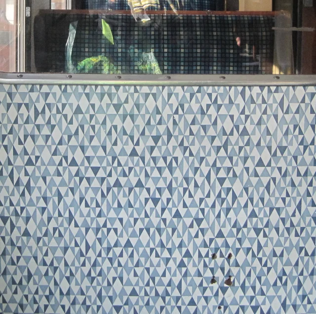 A bit of Gio Ponti inspired formica pattern: