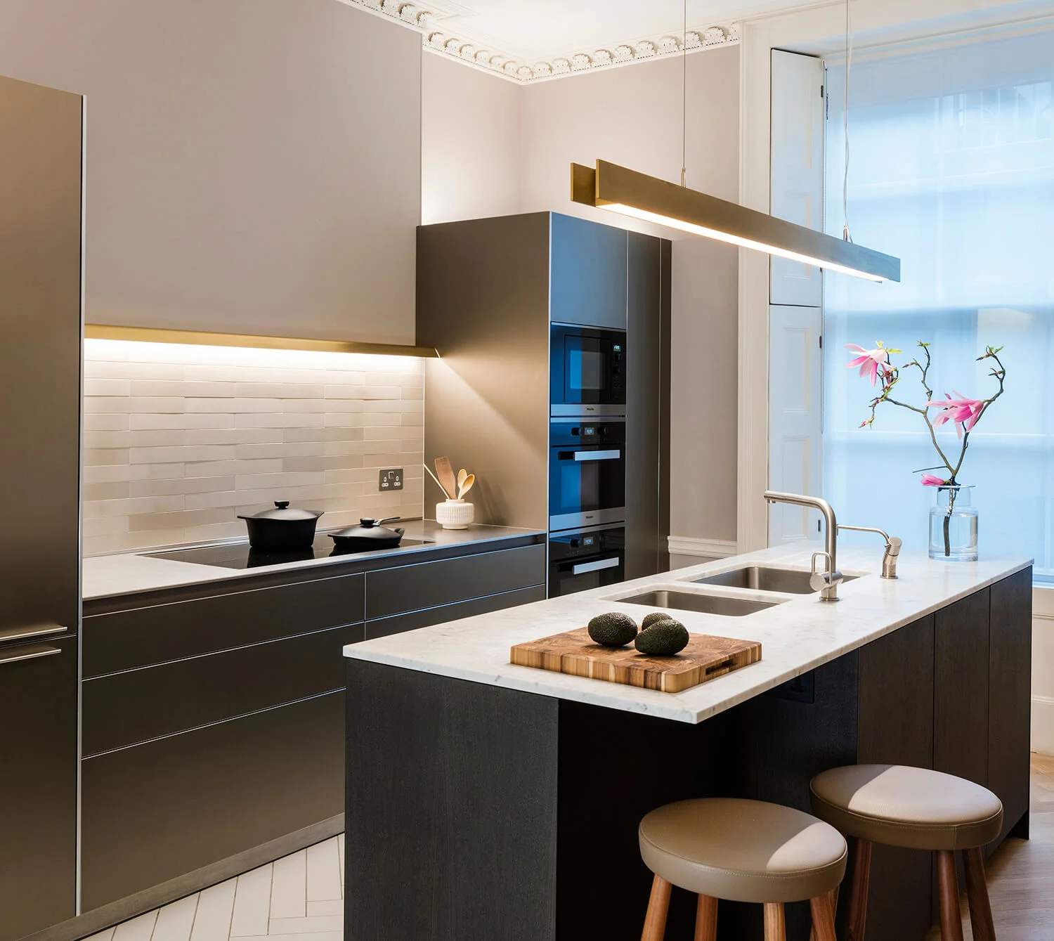 Brass pendant & wall lights