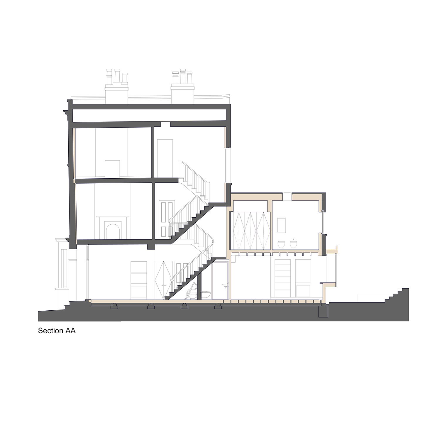 Prewett Bizley Architects KentishTown - Section.jpg