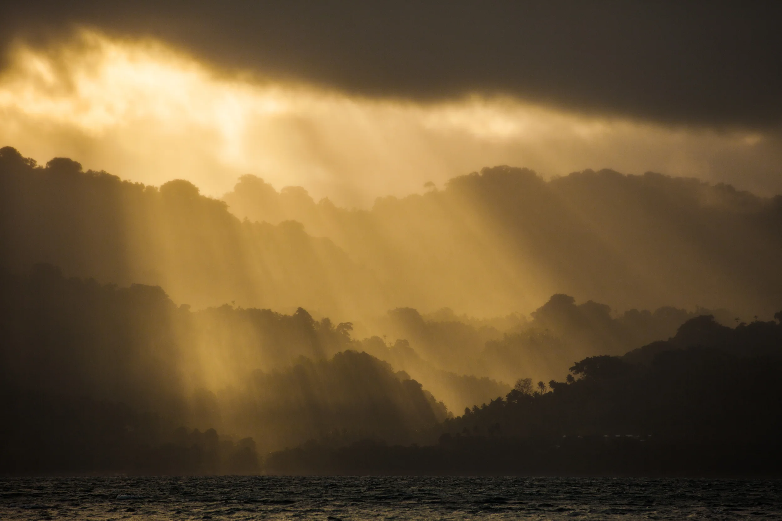 Sun Through clouds-Vanuatu