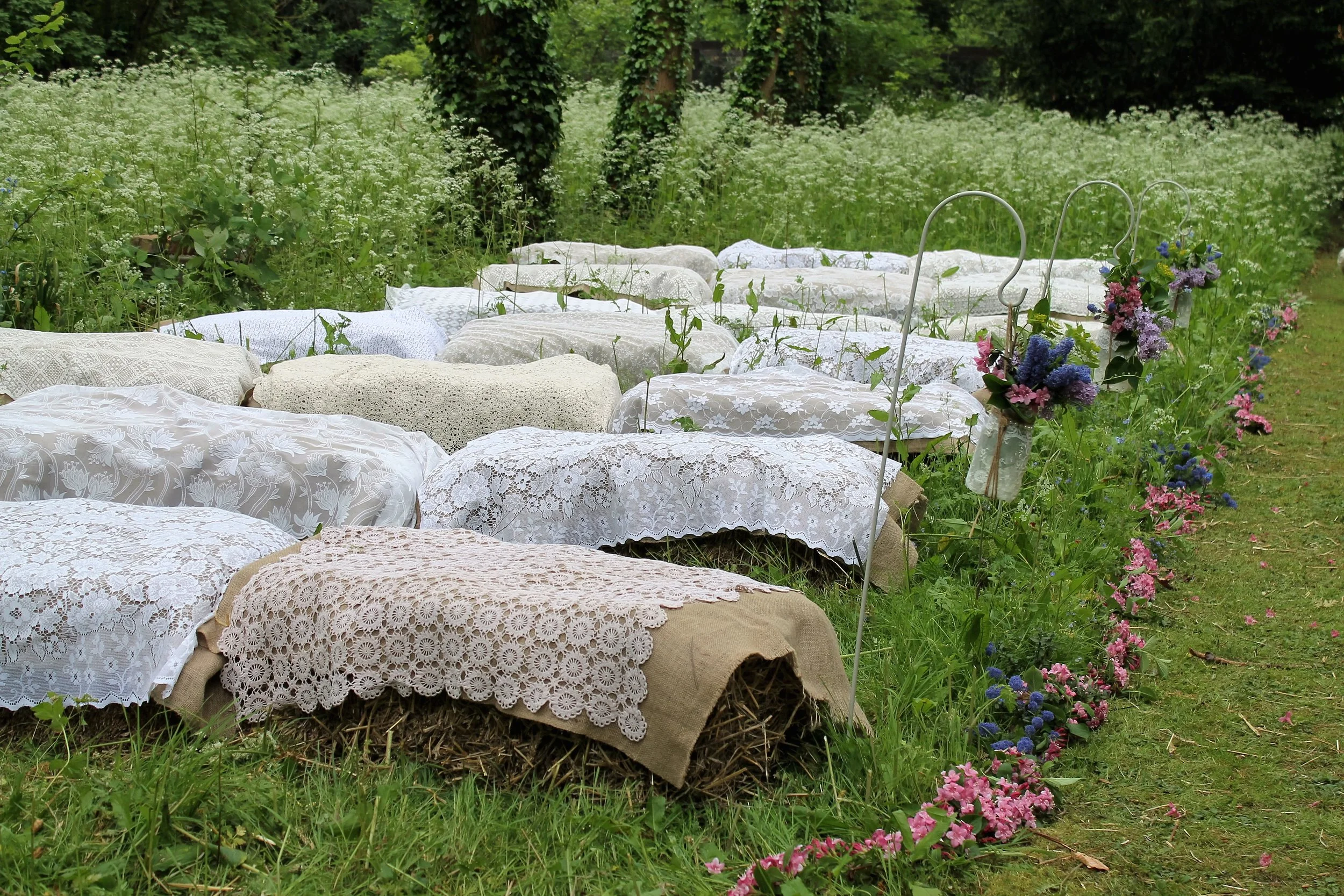 Hay bale covers lace and hessian.JPG