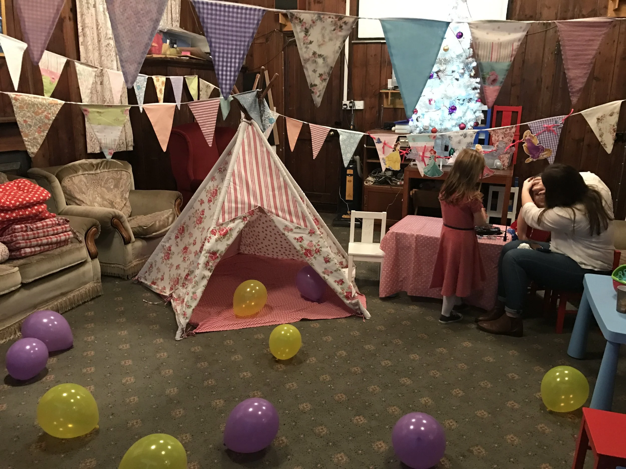 Princess party with T pee, face painting, games and picnic