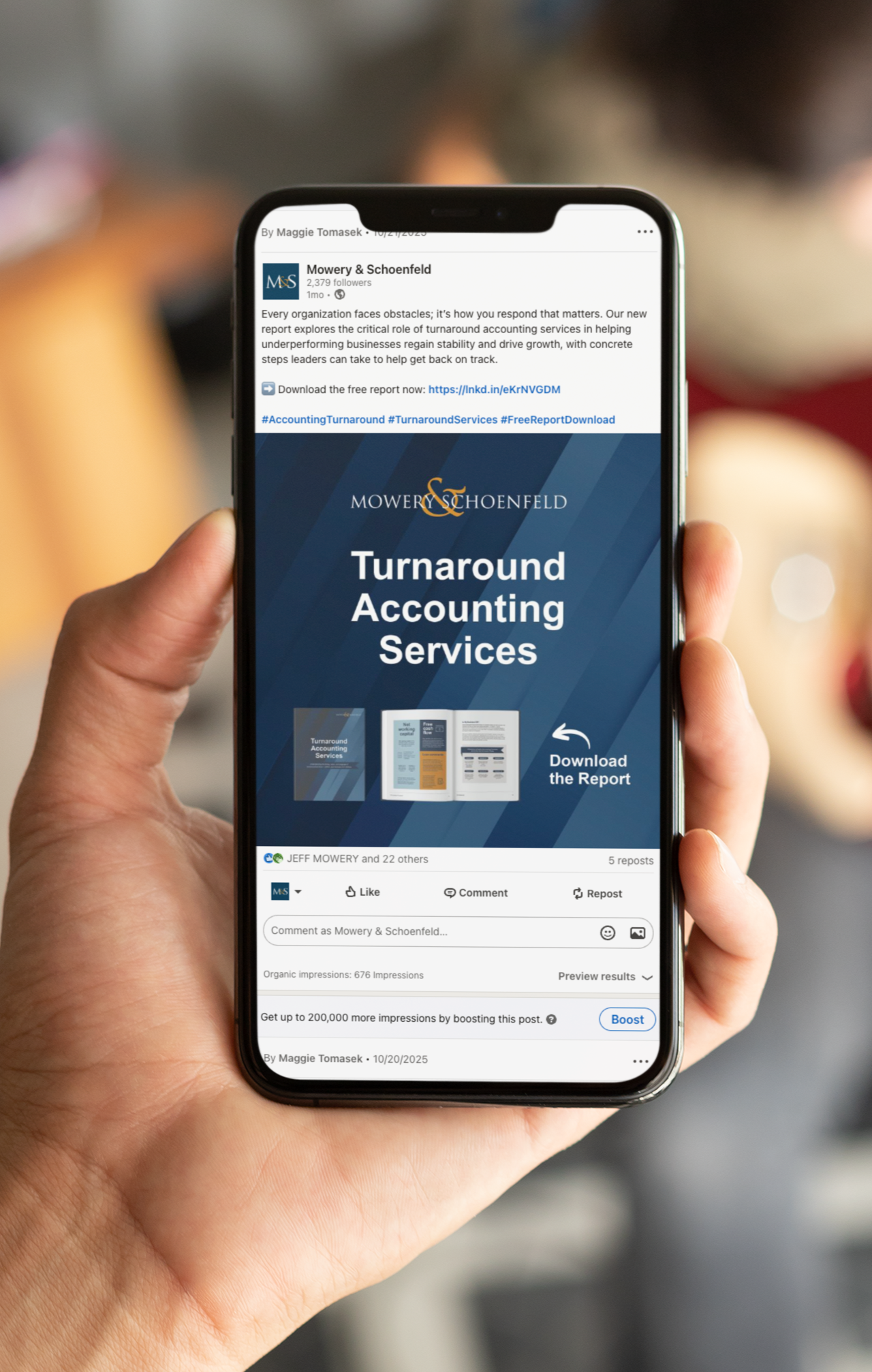 Mowery & Schoenfeld Turnaround Services Launch and Campaign