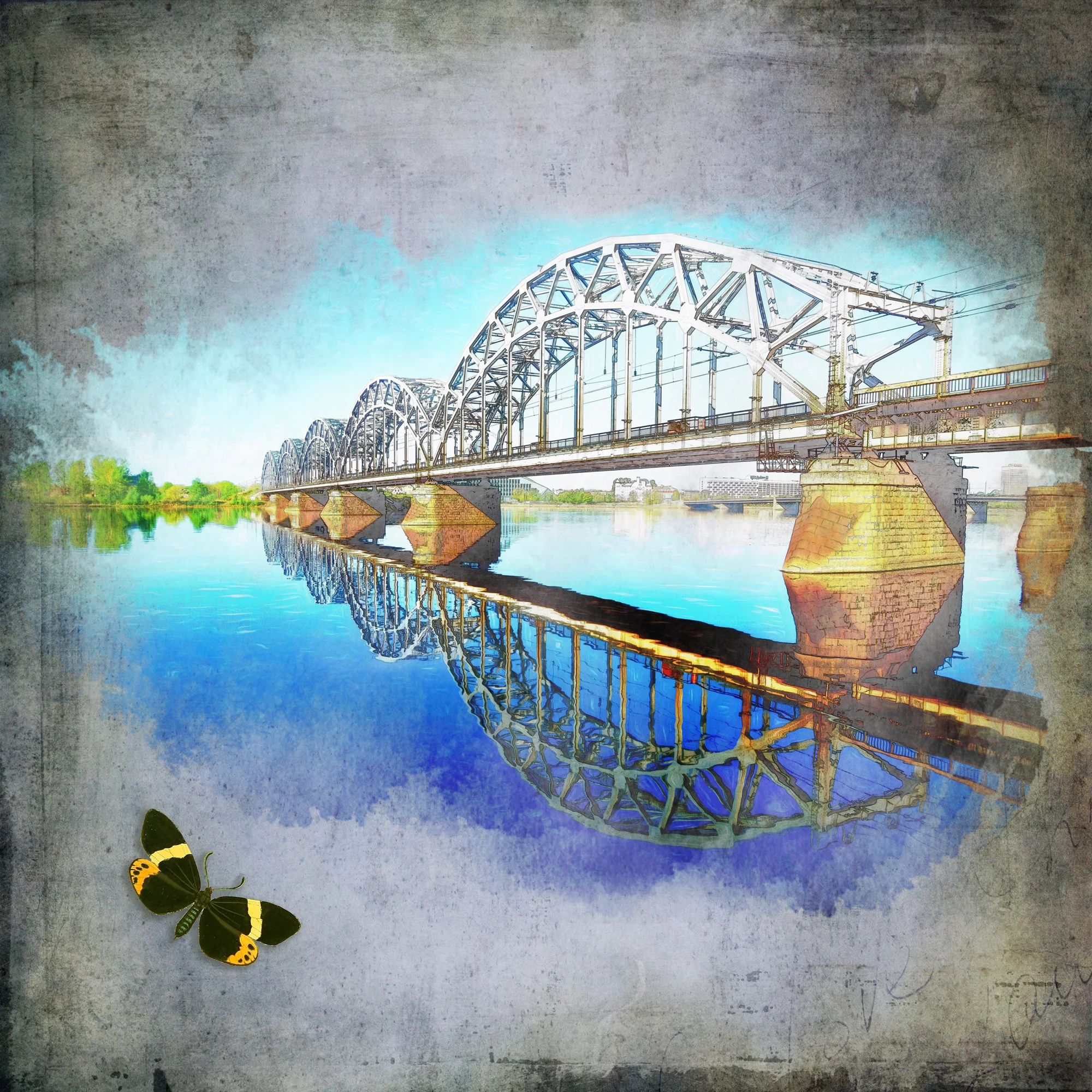 Railway bridge - Riga